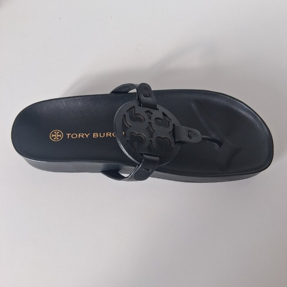 Tory Burch Miller Cloud Calf Leather Sandals Size 8 - Picture 4 of 9